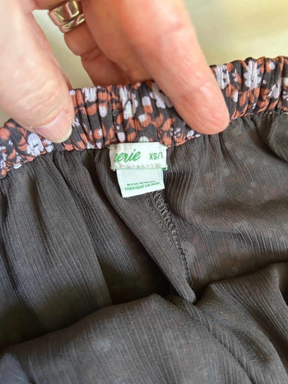 Aerie Midi Skirt Floral Tiered XS - Picture 6 of 12